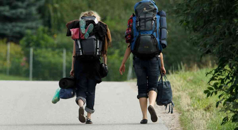 organização da mochila de viagem